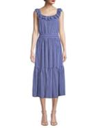 Michael Michael Kors Mini Stripe Railroad Midi Dress