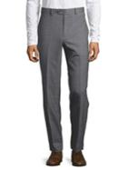 Tallia Orange Slim-fit Windowpane Suit Separate Wool Pants