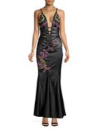 Mandalay Embellished Trumpet Gown