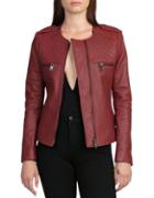 Bagatelle Sleek Leather Zip Jacket
