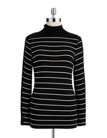 Vince Camuto Striped Turtleneck