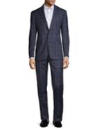 Tallia Orange Windowpane 2-piece Suit