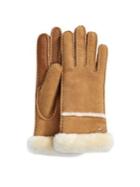Ugg Stormy Leather And Shearling Sheepskin Gloves