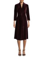 Dkny Long-sleeve Velvet Dress