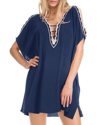 Becca By Rebecca Virtue Cold-shoulder Tunic