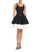 Halston Heritage Structured Fit-and-flare Dress