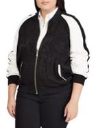 Lauren Ralph Lauren Plus Two-tone Bomber Jacket