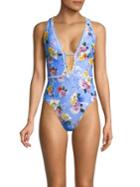 Nanette Lepore One-piece Floral Swimsuit