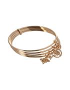 Bcbgeneration Butter Flower 12k Yellow Goldplated Stackable Bangles