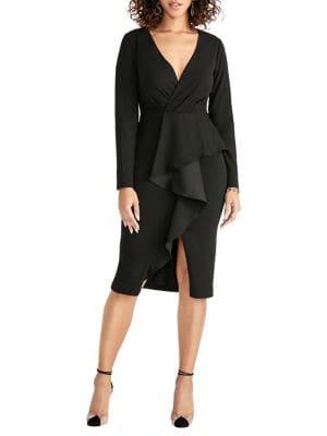 Rachel Rachel Roy Ruffled Sheath Dress
