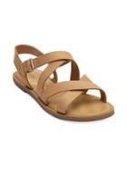 Toms Sicily Leather Strappy Slingback Sandals