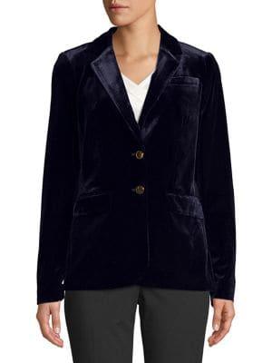 Calvin Klein Velvet Button Jacket