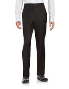 Kenneth Cole Reaction Textured Straight-leg Pants