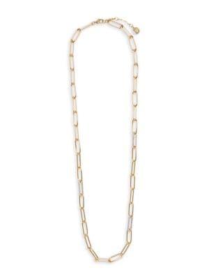 Vince Camuto Goldtone Link Long Strand Necklace