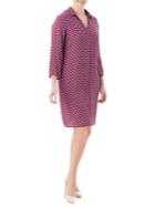 Olsen Crane-print Shirt Dress