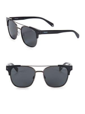 Polaroid Tort 54mm Polarized Square Sunglasses
