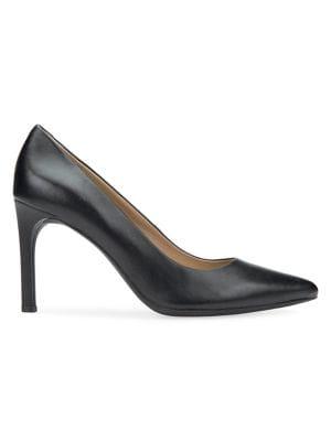 Geox Faviola Leather Pointy Pumps