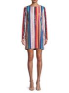 Mestiza New York Metallic Midnighttwiggy Mini Shift Dress