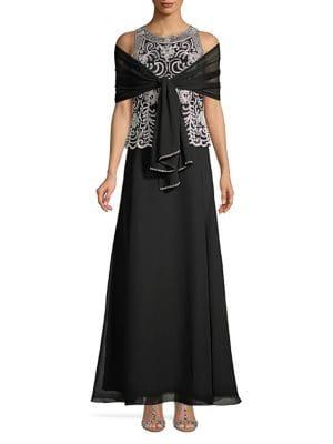 J Kara Embellished Sleeveless Dress