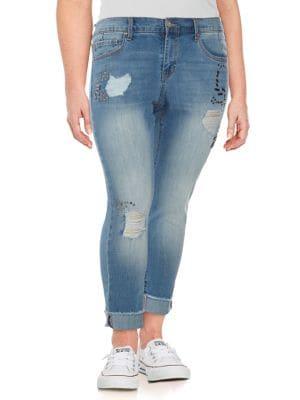 Jessica Simpson Plus Mika Best Friend Embellished Jeans