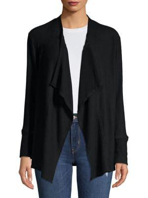 Design Lab Asymmetric Open-front Cardigan