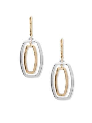 Anne Klein Two-toned Drop Earrings