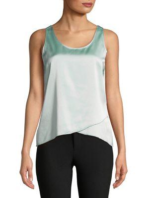 Calvin Klein Petite Sleeveless Asymmetrical Hem Top