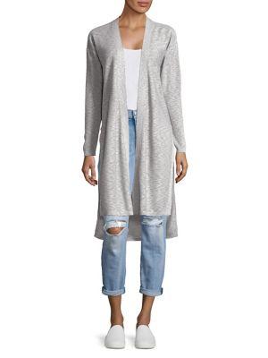 Jones New York Vented Mixed-stitch Cardigan