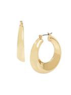 Robert Lee Morris Bold & Beautiful Goldtone Sculptural Wide Hoop Earrings