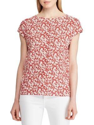Lauren Ralph Lauren Floral Printed Cotton Top