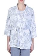Claudel 3-piece Floral Kimono & Capri Set