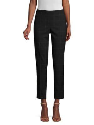 Elie Tahari Marcia Windowpane Check Pants