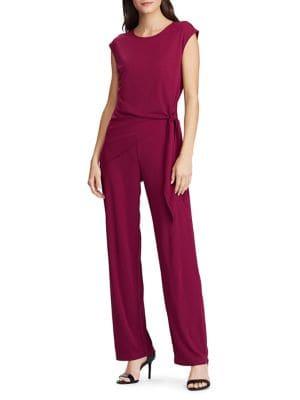 Lauren Ralph Lauren Side-tie Jersey Jumpsuit