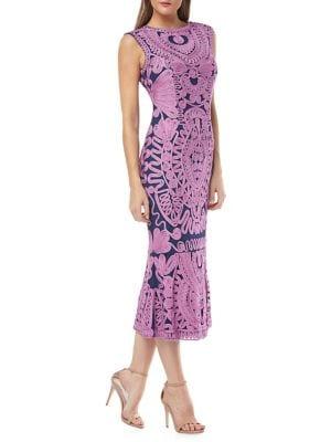 Js Collections Sleeveless Lace Midi Dress