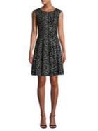 Gabby Skye Leopard Printed A-line Dress