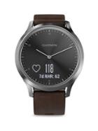 Garmin Vivomove Stainless Steel & Leather-strap Smart Watch