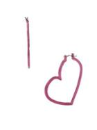 Betsey Johnson Abstract Heart Hoop Earrings