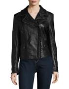 Karl Lagerfeld Paris Sporty Leather Jacket
