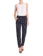 Ellen Tracy Tailored Printed Pants