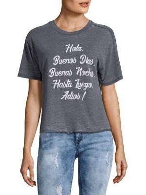 White Crow Graphic Heathered Tee
