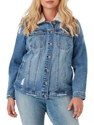 Jessica Simpson Plus Reagan Sherpa Jacket
