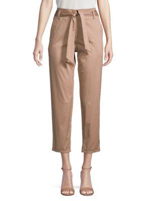 Lord & Taylor Cropped Tie Waist Pants