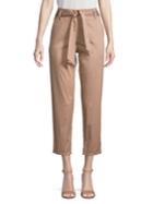 Lord & Taylor Cropped Tie Waist Pants