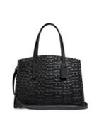 Coach Charlie Carryall In Signature Leather With Rivets