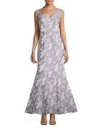 Js Collections Floral-motif Mermaid Gown