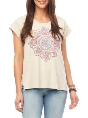 Democracy Graphic Cap-sleeve Top