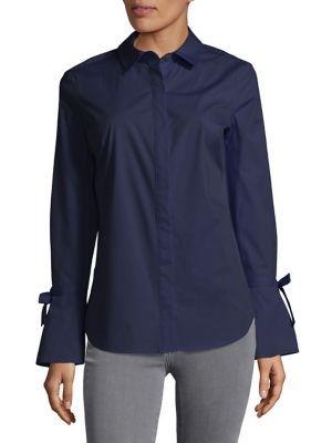 Lord & Taylor Bell-sleeve Button-down Shirt