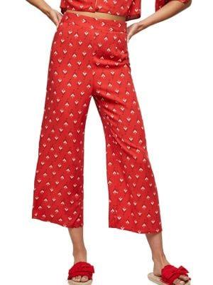 Miss Selfridge Tile-print Culottes