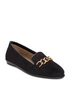 Aerosoles Beta Ray Hardware Accented Suede Loafers