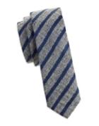 Hugo Hugo Boss Striped Wool-silk Tie
